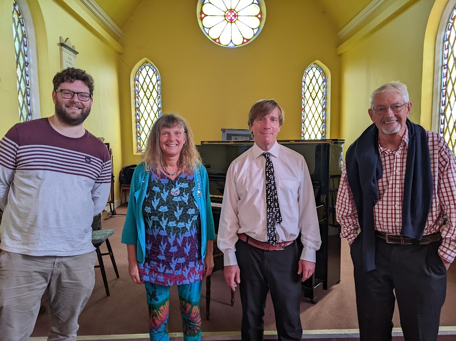 3 smiling composers n Charles (with Ryan Probert and John Rushby-Smith)